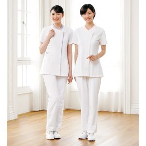 778 レディースジャケット 半袖 女性 ジャケット 女子白衣 メディカルウェア 上衣 医療白衣 看護白衣【白衣】KAZEN カゼン