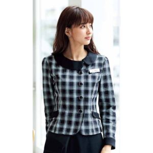 81740 ソフトジャケット ユニフォーム 事務服  制服 en joie 株式会社ジョア アン ジョア