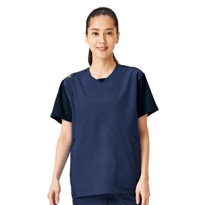 CK703 スクラブ チュニック 男女兼用 医療白衣 看護白衣 フォーク Medical Wear スクラブ FOLK【白衣】ジア スクラブ