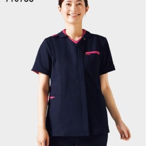 7107SC ジップスクラブ 男女兼用 白衣 FOLK フォーク 医療白衣 看護白衣 病院白衣