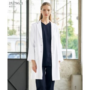 2537SG レディスコート シングルコート 女性 白衣 医療白衣 FOLK フォーク【白衣】