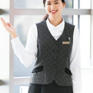 fv36308 ベスト ホルダーループ付 ユニフォーム 事務服  制服 FOLK nuovo フォーク
