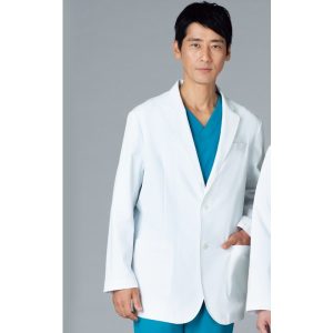 kzn111-40 メンズブレザー 白衣 診察衣 ドクターウェアー 白衣 男性 KAZEN カゼン メンズ診察衣 診察衣 白衣 医療白衣 看護白衣