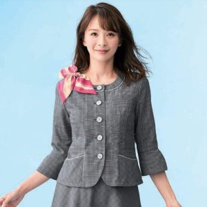 26705 ソフトジャケット ユニフォーム 事務服  制服 en joie 株式会社ジョア アン ジョア