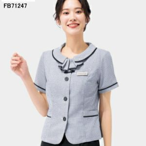 FB71247オーバーブラウス/リボン付 ユニフォーム 事務服 制服 FOLK nuovo フォーク