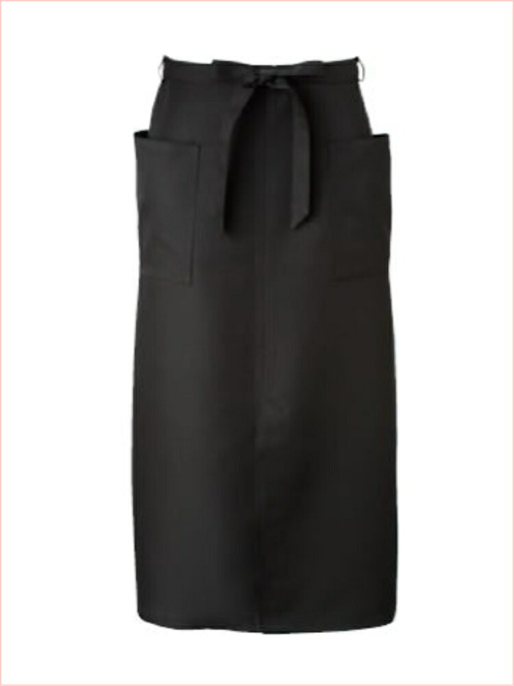 APK493-C/5 KAZEN カゼン ソムリエエプロン ブラック 食品 調理 ダイニング - 画像 (4)