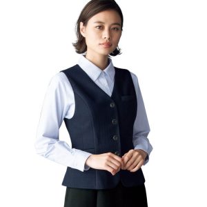 fv36359 ベスト ホルダーループ付 ユニフォーム 事務服  制服 FOLK nuovo フォーク
