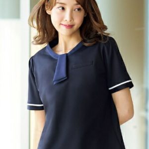 FB71495 ポロシャツ リボン付き ユニフォーム 事務服 制服 FOLK nuovo フォーク