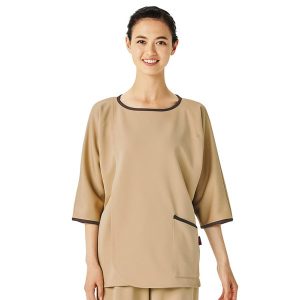 7086BK 検診衣 男女兼用 医療白衣 フォーク Medical Wear FOLK【白衣】