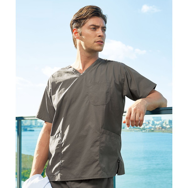 7085SC メンズスクラブ チュニック 男女兼用 医療白衣 看護白衣 フォーク Medical Wear スクラブ FOLK【白衣】F Lab.
