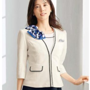 86551 ジャケット ユニフォーム 事務服  制服 en joie 株式会社ジョア アン ジョア