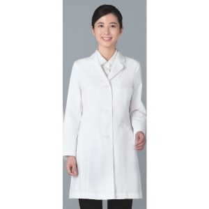 REP210-C レディス診察衣S型（ハーフ丈） 女子白衣 診察着  医療 介護  KAZEN カゼン 薬局衣 ホワイト ピンク サックス 医療