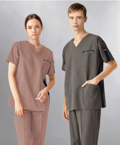 7116SC スクラブ 男女兼用 白衣 FOLK フォーク 医療白衣 看護白衣 病院白衣 DicKies ディッキーズ - 画像 (5)