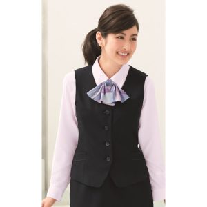 E2411 ベスト ユニフォーム 事務服  制服 株式会社神馬本店 JINBA