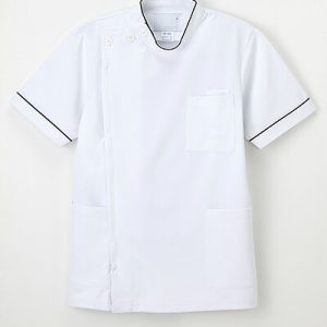 HO-1962 半袖 医療 ナガイレーベン ドクターウェア 男子横掛 看護白衣 医療白衣 半袖 NAGAILEBEN HO1962