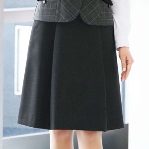 fs45898 脇ゴムソフトプリーツスカート ユニフォーム 事務服  制服 FOLK nuovo フォーク
