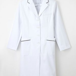 FT-4550 ナガイレーベン 女性 白衣 シングル 診察衣 長袖 薬局衣 診察着 FT4550 医療白衣 看護白衣 病院白衣