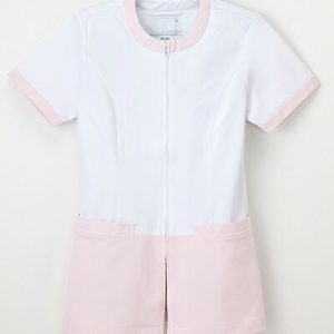HO-2462 女性 白衣 ナガイレーベン 女子 看護 上衣 半袖 医療 医療白衣 看護白衣 ナガイレーベン NAGAILEBEN HO2462