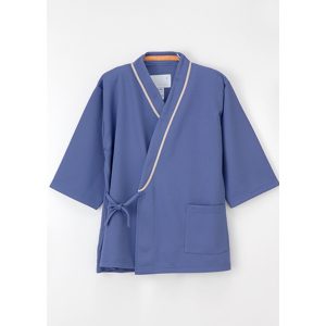 LK-1431 検診衣じんべい型 男女兼用 検診衣 ガウン 患者衣 ナガイレーベン NAGAILEBEN 病院白衣【白衣】 LK1431