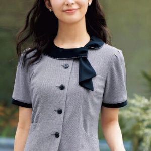 事務服 26755 オーバーブラウス  半袖 en joie 株式会社ジョア アンジョア