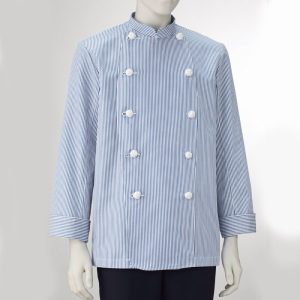 410-99 KAZEN カゼン 長袖 デニム レストラン キッチン シェフ 厨房 調理服 食品調理 【コックコート】