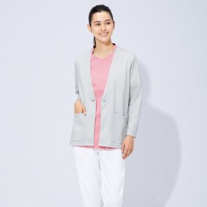 9007SC ニットカーディガン 白衣 女性 フォーク 医療白衣 看護 白衣 FOLK メディカルウェア