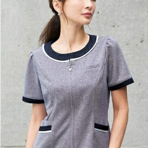 事務服 26750 オーバーブラウス  半袖 en joie 株式会社ジョア アンジョア