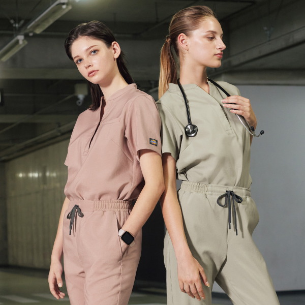 7089SC レディススクラブ 白衣 FOLK フォーク 医療白衣 看護白衣 病院白衣 DicKies ディッキーズ