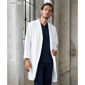 1540SG メンズコート シングルコート 男性 白衣 医療白衣 FOLK フォーク【白衣】