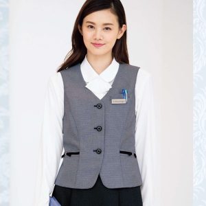 fv36268 ベスト ホルダーループ付 ユニフォーム 事務服  制服 FOLK nuovo フォーク