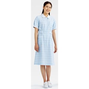 278 ワンピース 半袖 女子白衣 診察着  医療 介護  KAZEN カゼン 薬局衣