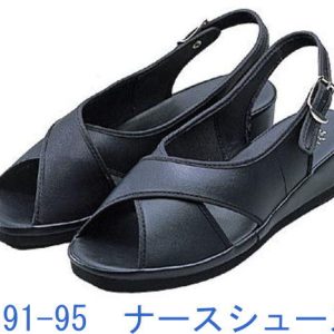 191-95 ナースシューズ KAZEN 黒 サンダル メディカルシューズ 191-95【シューズ】 カゼン