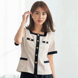 26720 ソフトジャケット ユニフォーム 事務服  制服 en joie 株式会社ジョア アン ジョア