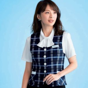 16680 ベスト 事務服 制服 en joie 株式会社ジョア アンジョア