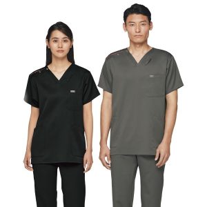 7091SC スクラブ  男女兼用 白衣 FOLK フォーク 医療白衣 看護白衣 病院白衣 国境なき医師団
