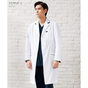 1539SP メンズシングルコート 男性 白衣 医療白衣 FOLK フォーク【白衣】