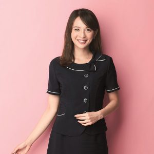 事務服 26600 オーバーブラウス リボン en joie 株式会社ジョア アンジョア