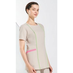 HI709 レディススクラブ 白衣 女性 ワコール フォーク HIコレクション 医療白衣 看護白衣 FOLK メディカルウェア